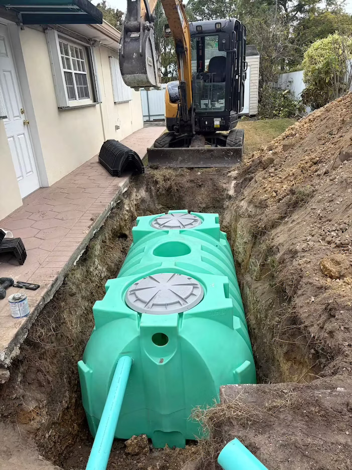 Septic system installation